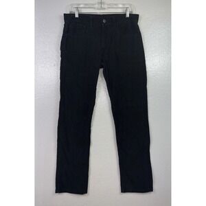 Levis 511 Corduroy Pants Mens Sz 32X30 Black Hight rise Slim Straight Leg Casual